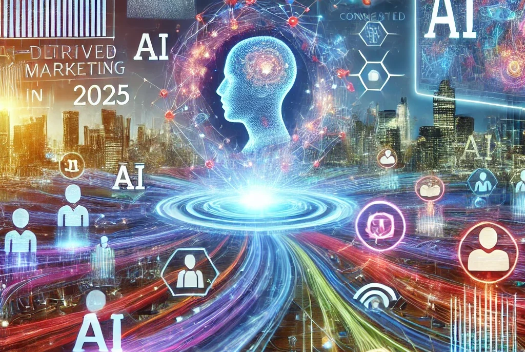 Brain illustration with AI integration for decision-making enhancement